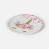 Assiettes en papier Licorne visage Licorne (Angle)