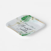 Assiettes en papier lis calla blancs (Angulaire)
