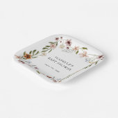 Assiettes en papier Little Wildflower pour anniver (Angulaire)