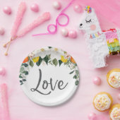 Assiettes en papier Love Magnolia Citrus (Fête)