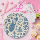 Assiettes en papier Mahjong Toile (Fête)