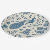 Assiettes en papier Mahjong Toile (Angle)
