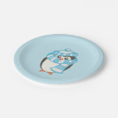 Assiettes en papier Manchot Mignon (Angle)