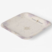 Assiettes en Papier Mariage Céleste (Angulaire)