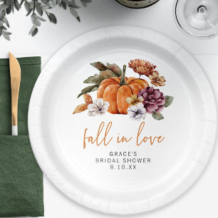Assiettes en Papier Mariage Tomber Amoureux