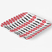 Assiettes en papier Mr. & Mrs. Moustache & Lèvres (Angulaire)