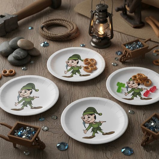 Assiettes en papier Nain Vert