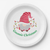 Assiettes en papier Noël Gnomie (Devant)