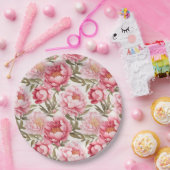 Assiettes en papier Paeonia Rose (Fête)