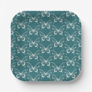 Assiettes en papier Papillon