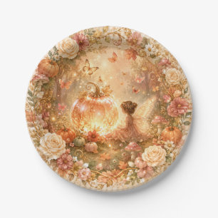 Assiettes en papier pastel arc-en-ciel fée rêve
