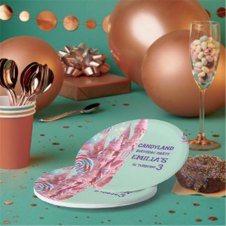 Assiettes en papier Pastel Candyland 3ème Annivers