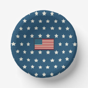 Assiettes en papier patriotiques vintage