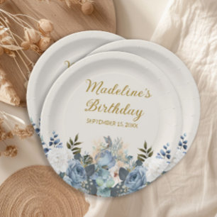 Assiettes en papier personnalisées pour anniversai