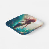 Assiettes en papier personnalisées thème sirène (Angulaire)