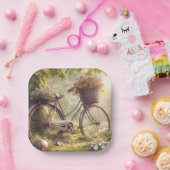 Assiettes en papier personnalisées vélo parmi les (Fête)