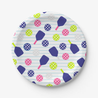 Assiettes en papier Pickleball