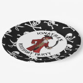 Assiettes en papier Pirate GARÇON (Angle)
