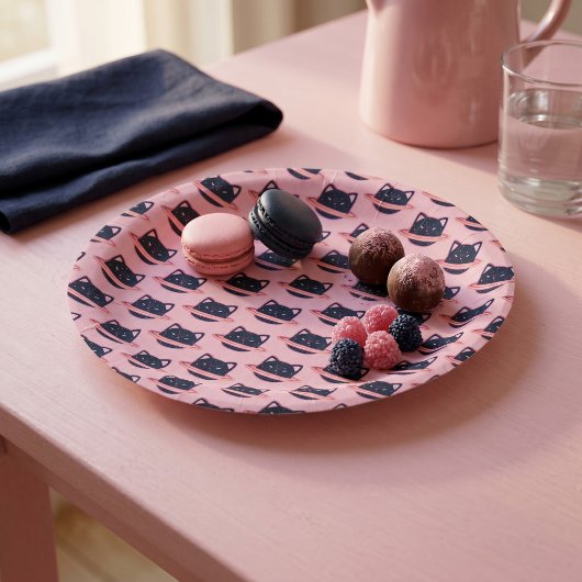 Assiettes en papier Planet Cat