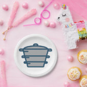 Assiettes en papier Pot Gris (Fête)