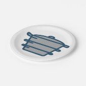 Assiettes en papier Pot Gris (Angle)