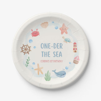 Assiettes en papier pour 1er anniversaire One-der