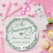 Assiettes en papier pour 20e anniversaire de maria (Fête)