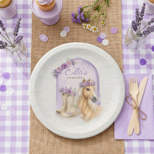 Assiettes en papier pour anniversaire de filles av