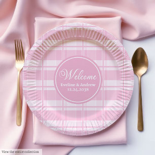 Assiettes en papier pour anniversaire enfant plaid