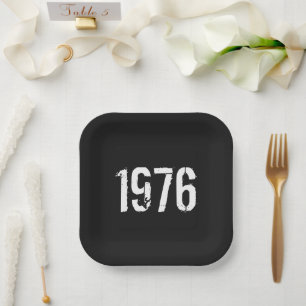Assiettes en papier pour anniversaire nés en 1976