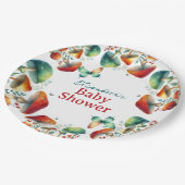 Assiettes en papier pour Baby Shower Champignons d (Angle)