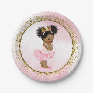 Assiettes en papier pour Baby Shower de Princesse