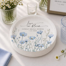 Assiettes en papier pour Baby Shower Love In Bloom