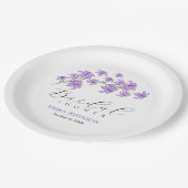 Assiettes en papier pour Baby Shower Mariée Lily L (Angle)