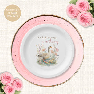 Assiettes en papier pour Baby Shower Silly Goose