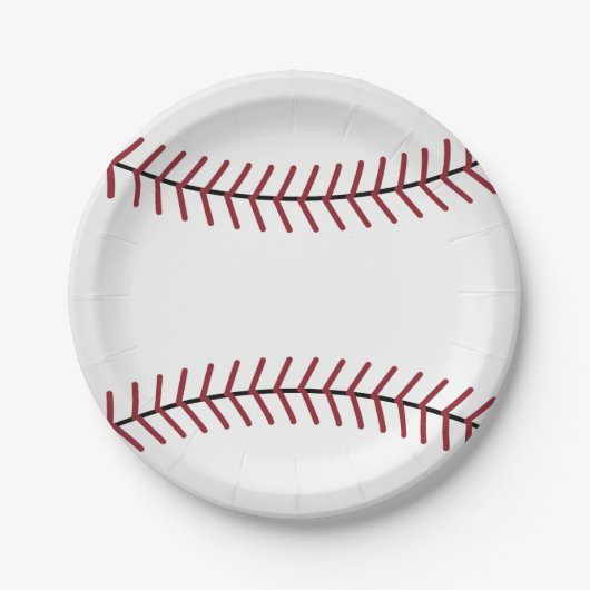 Assiettes en papier pour baseball (Devant)