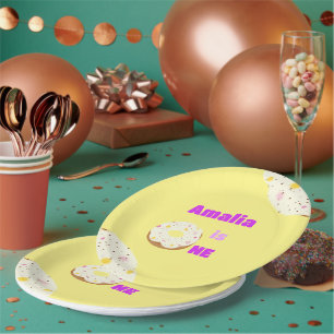 Assiettes en papier pour beignets délicieux