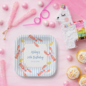 Assiettes en papier pour cuisson de fruits de mer (Fête)