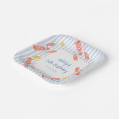 Assiettes en papier pour cuisson de fruits de mer (Angulaire)