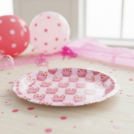 Assiettes en papier pour cupcakes