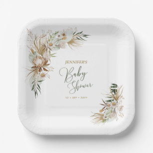 Assiettes en papier pour décoration de Baby Shower