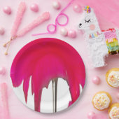 Assiettes en papier pour dîner Rose rouge ciel bla (Fête)