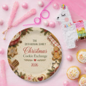 Assiettes en papier pour échange de biscuits de No (Fête)