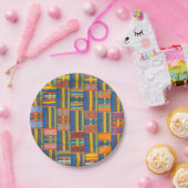 Assiettes en papier pour fête à motifs africains (Fête)