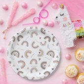 Assiettes en papier pour fête à thème arc-en-ciel  (Fête)
