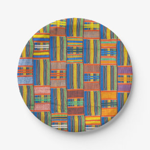 Assiettes en papier pour fête avec motifs africain