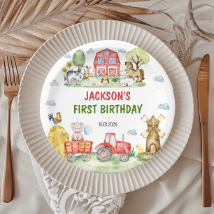 Assiettes en papier pour fête d'anniversaire à la 