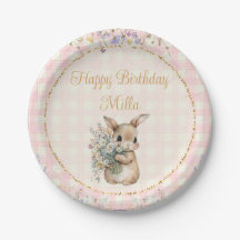 Assiettes en papier pour fête d'anniversaire de La