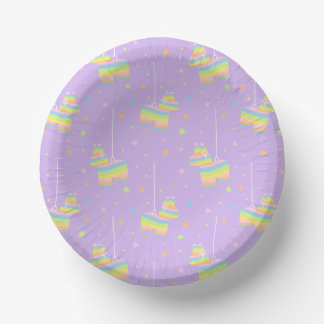 Assiettes en papier pour fête d'anniversaire Pinat