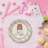Assiettes en papier pour fête de Noël avec pull mo (Fête)